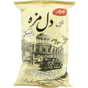 چیپس دل مزه90گرم نمکی مزمز