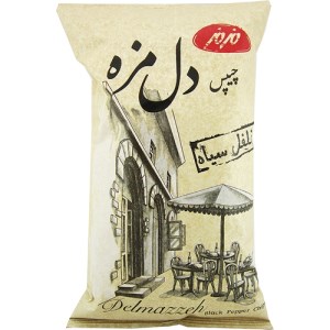 چیپس دل مزه90گرم فلفل سیاه مزمز
