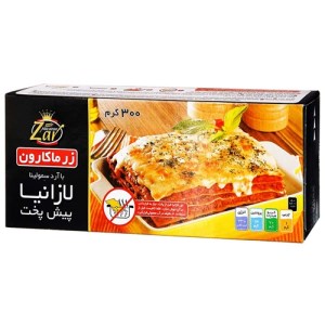 لازانیا 300 گرم زرماکارون