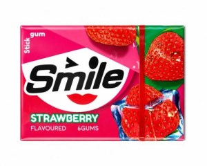 ادامس استیک 6عددی توت فرنگی smile