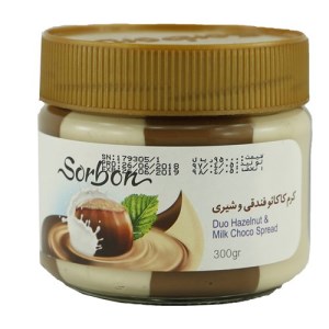 شکلات صبحانه 300گرمی دو رنگ سوربون