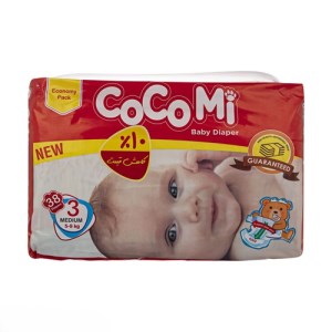 پوشک کوکومی سایز3تعدادزیاد